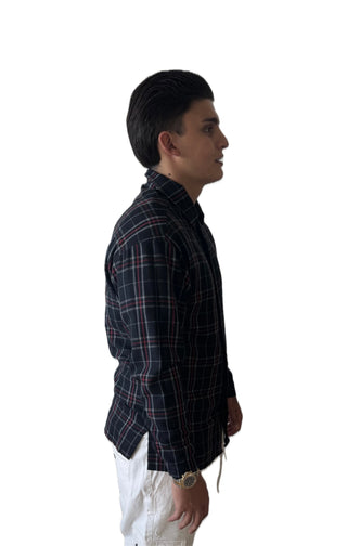 Camicia a Quadri  - Blu