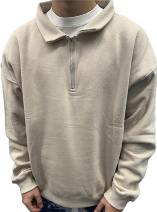 Maglione Zip - Sabbia