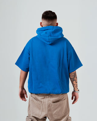 Hoodie Short Sleeve - Blu Royal