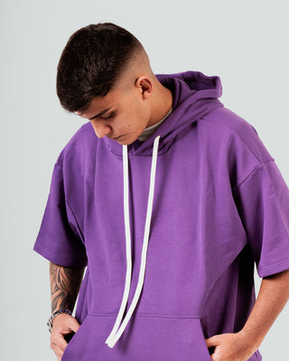 Hoodie Short Sleeve - Viola