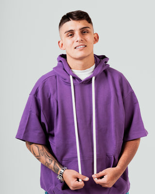 Hoodie Short Sleeve - Viola