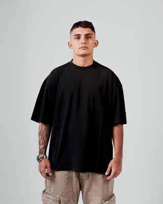 T-Shirt Cucitura Spall - Nero