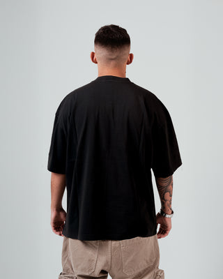 T-Shirt Cucitura Spall - Nero