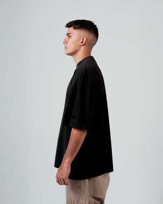 T-Shirt Cucitura Spall - Nero
