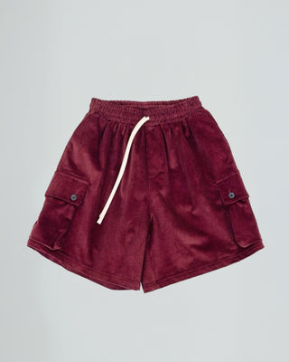 Short Cargo Velluto - Bordeaux